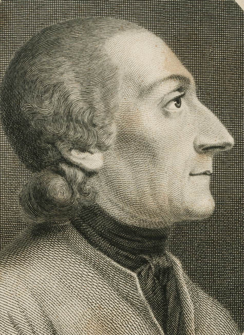 Unbekannt (19.Jhd), Porträt Johann Caspar Lavater, Stahlstich Romantik