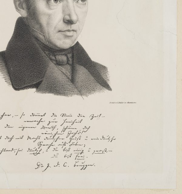 G. SCHMITT (18081873), Porträt des Josef Dominik Karl Brugger, um 1850,
