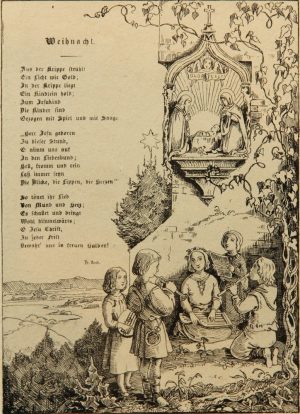 Grußkarte m. Weihnachtsgedicht