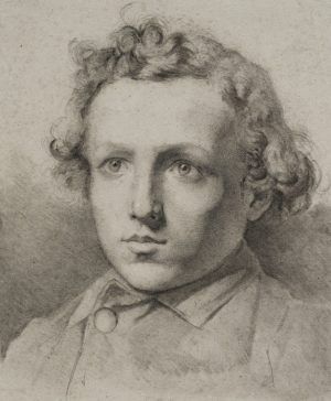 Junger Mann mit Locken