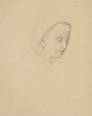 Alte Frau mit Kopftuch