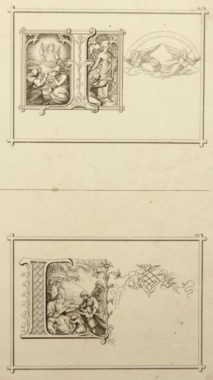 Initialen mit biblischen Motiven