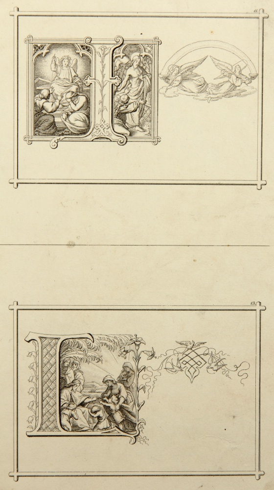 Initialen mit biblischen Motiven