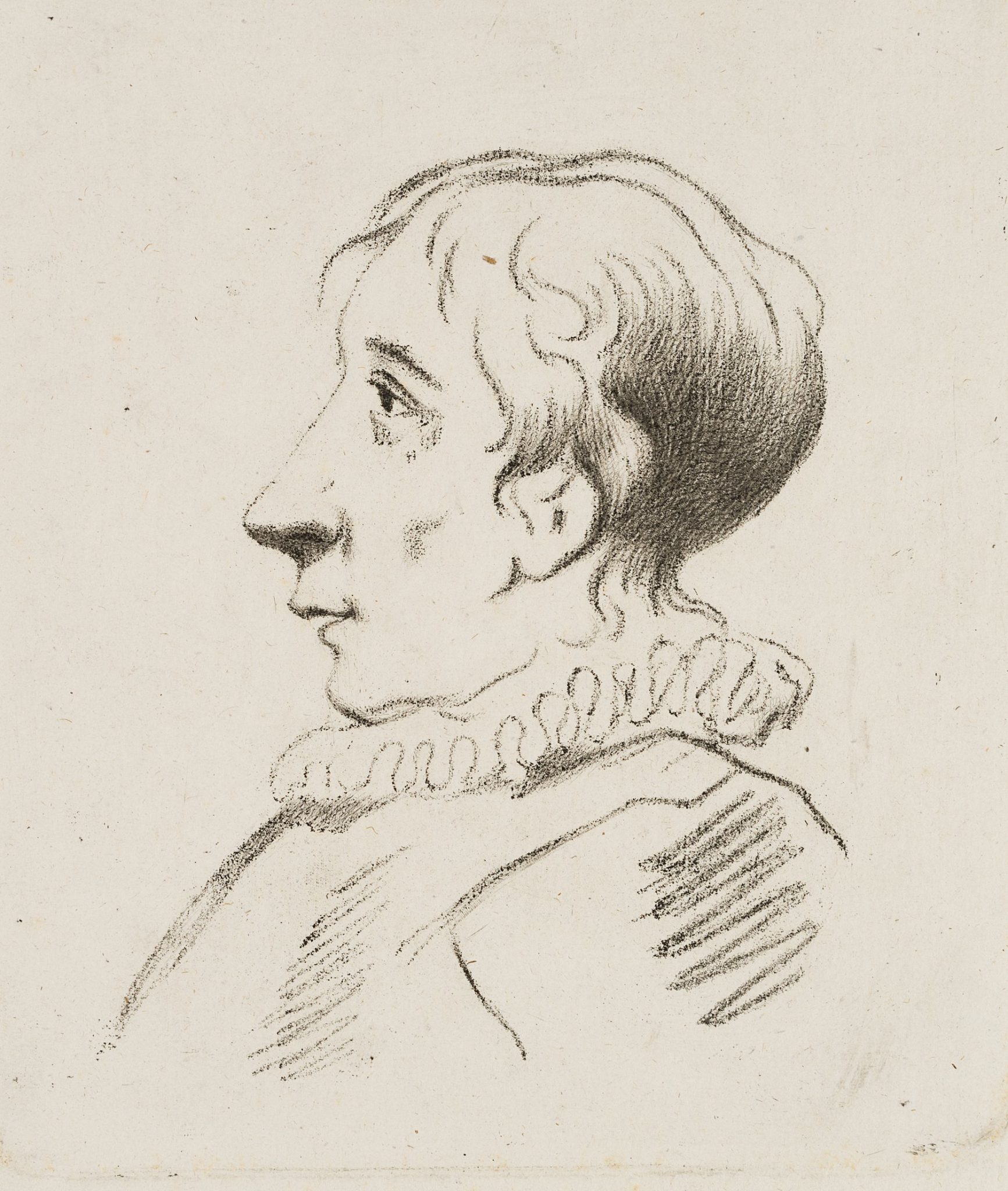 Mann mit Halskrause
