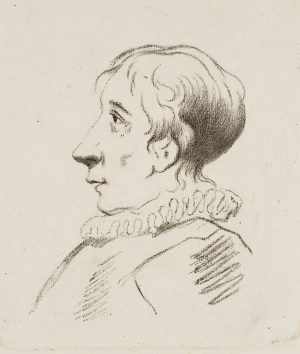 Mann mit Halskrause