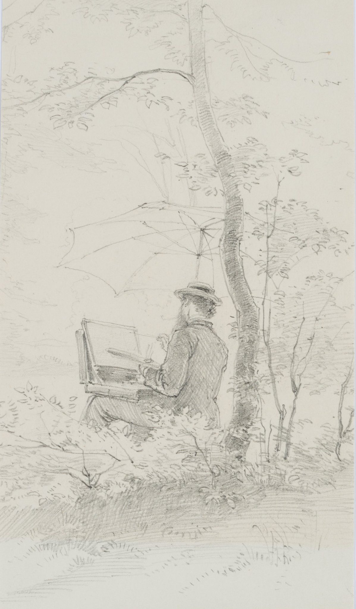 Künstler im Wald
