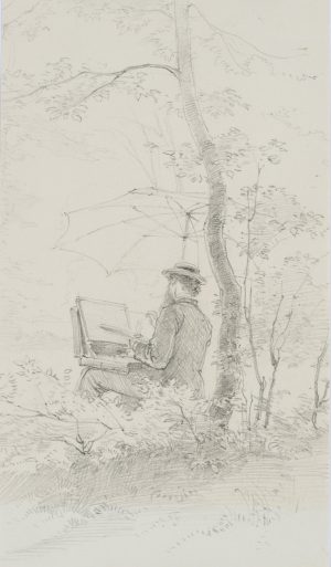 Künstler im Wald