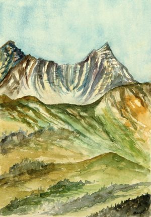 Gebirge Berggrüner Stöcke