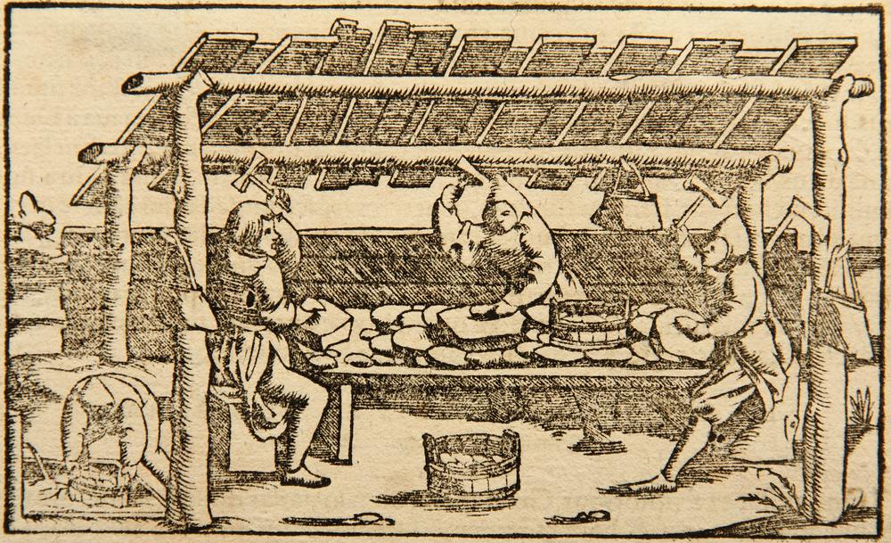 Darstellung von Bergwerksscheitern