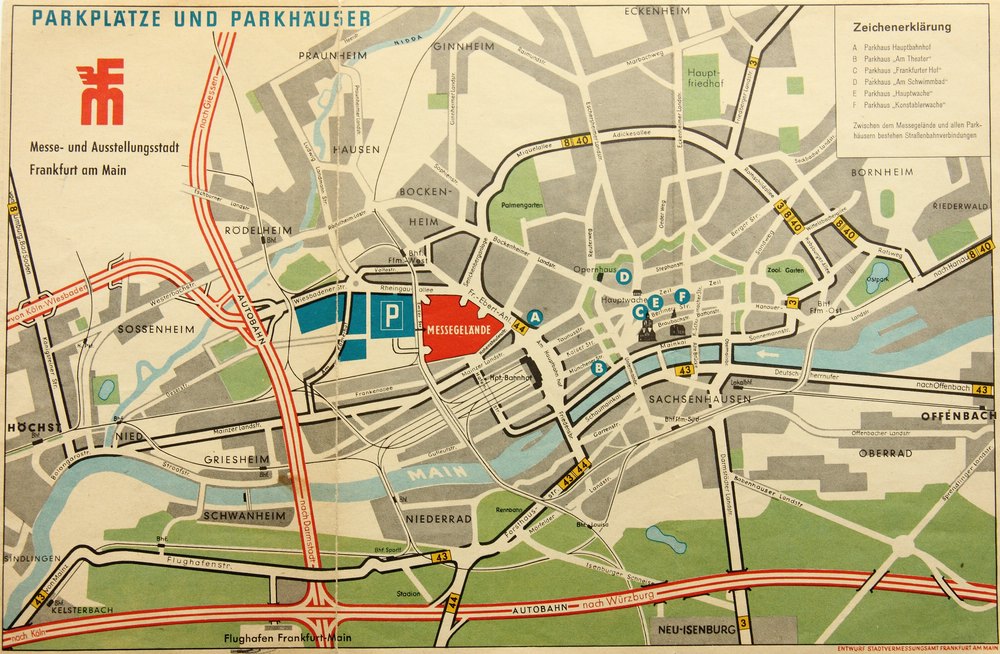 Straßenkarte Frankfurt am Main