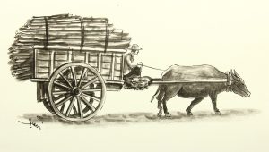 Asiatisches Lastenfuhrwerk