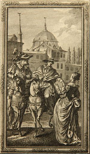 Zwei Kavaliere treffen Dame