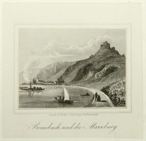 Rhein bei Braubach mit Marksburg