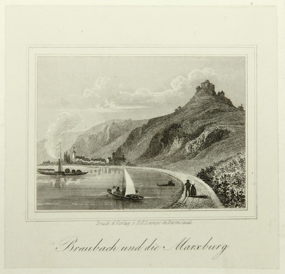 Rhein bei Braubach mit Marksburg