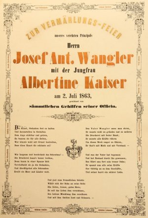 Glückwünsche zur Vermählung