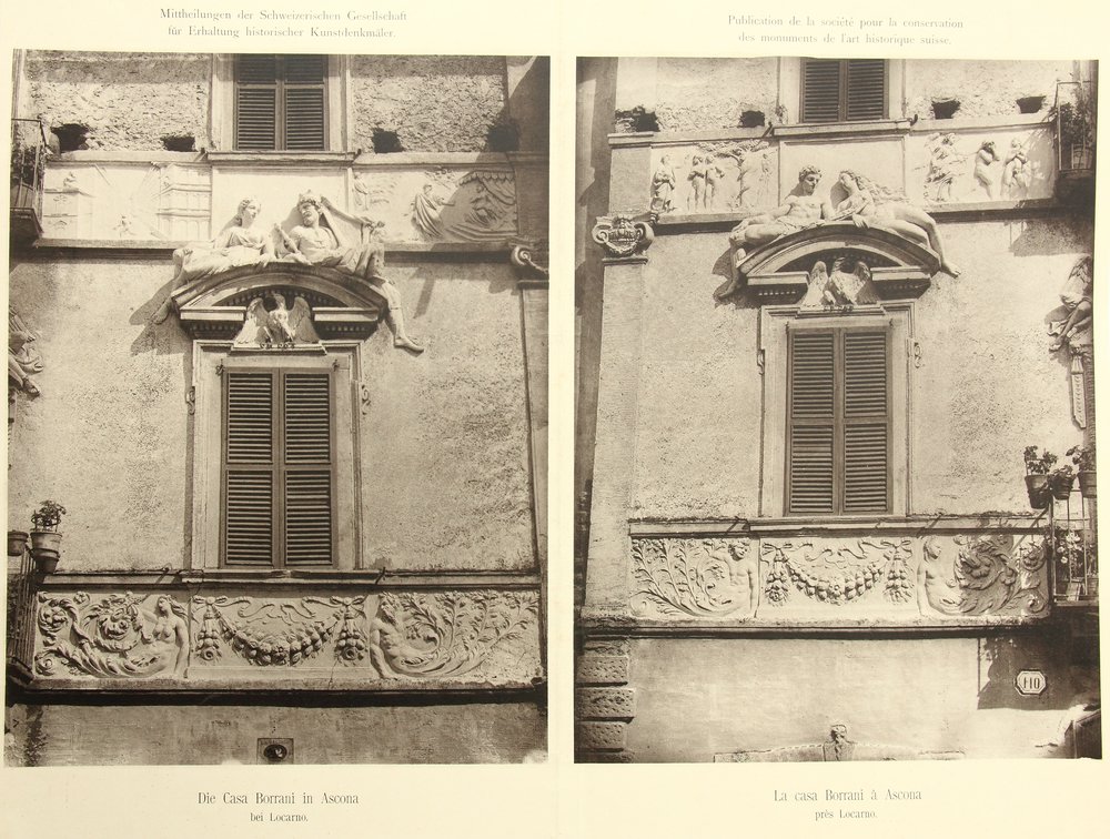 Fenster der Casa Borrani in Ascona