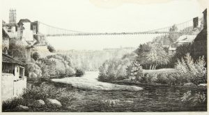 Hängebrücke bei Freiburg, Schweiz