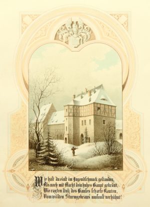 Burg mit Gedicht