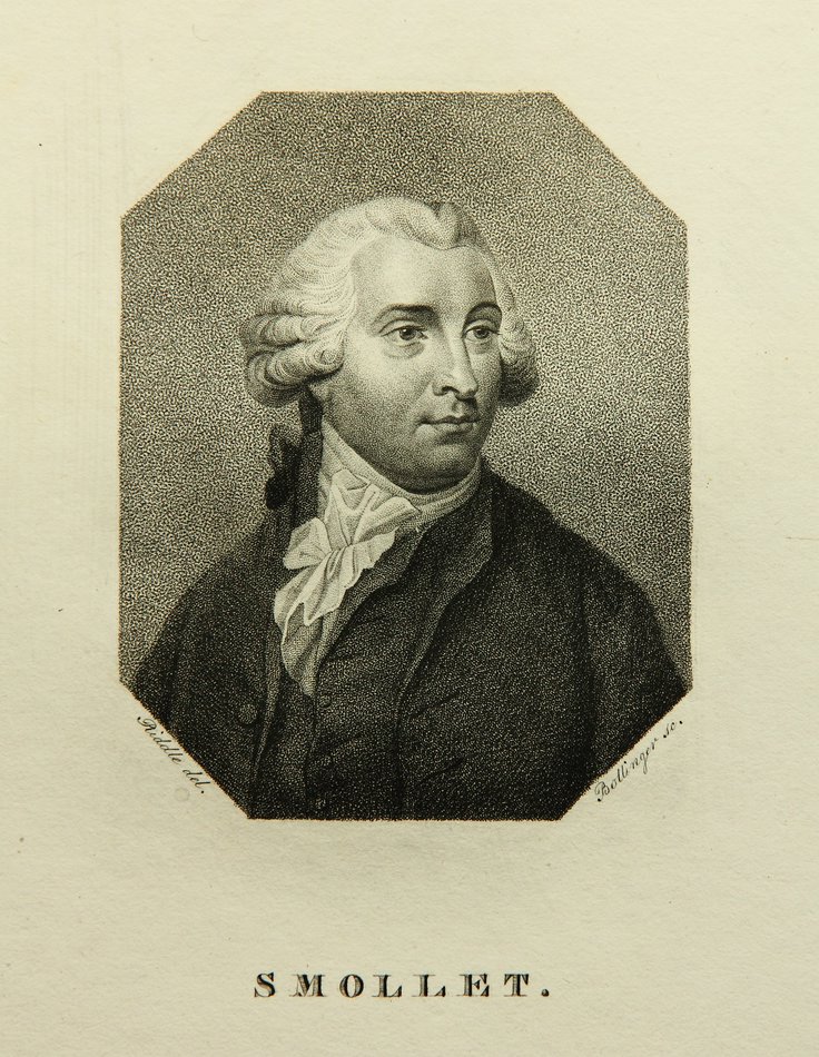 Schottischer Schriftsteller Tobias Smollet