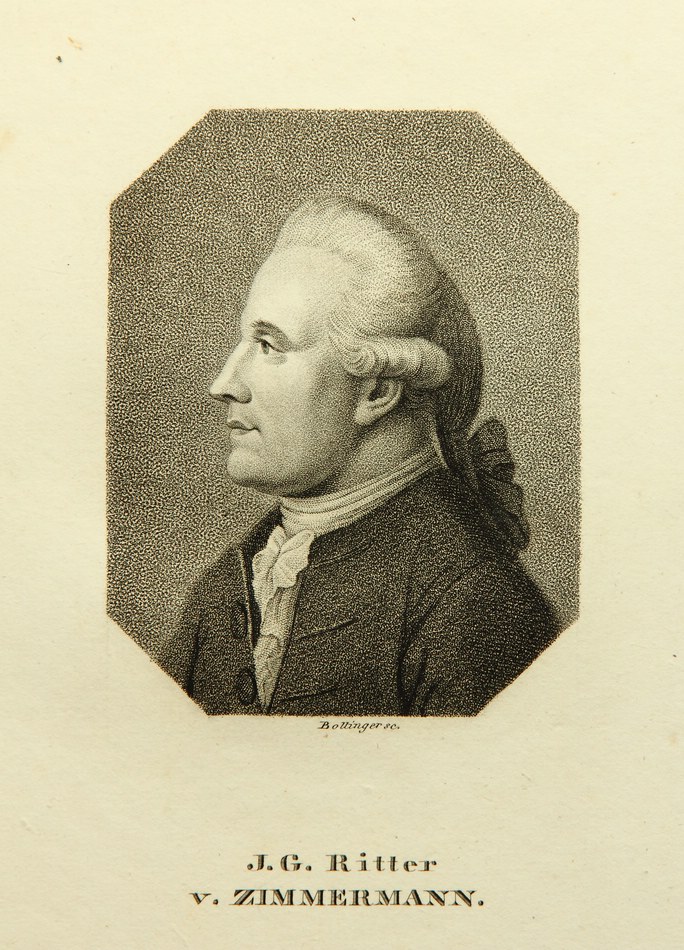 Gelehrter und Mediziner Johann Zimmermann