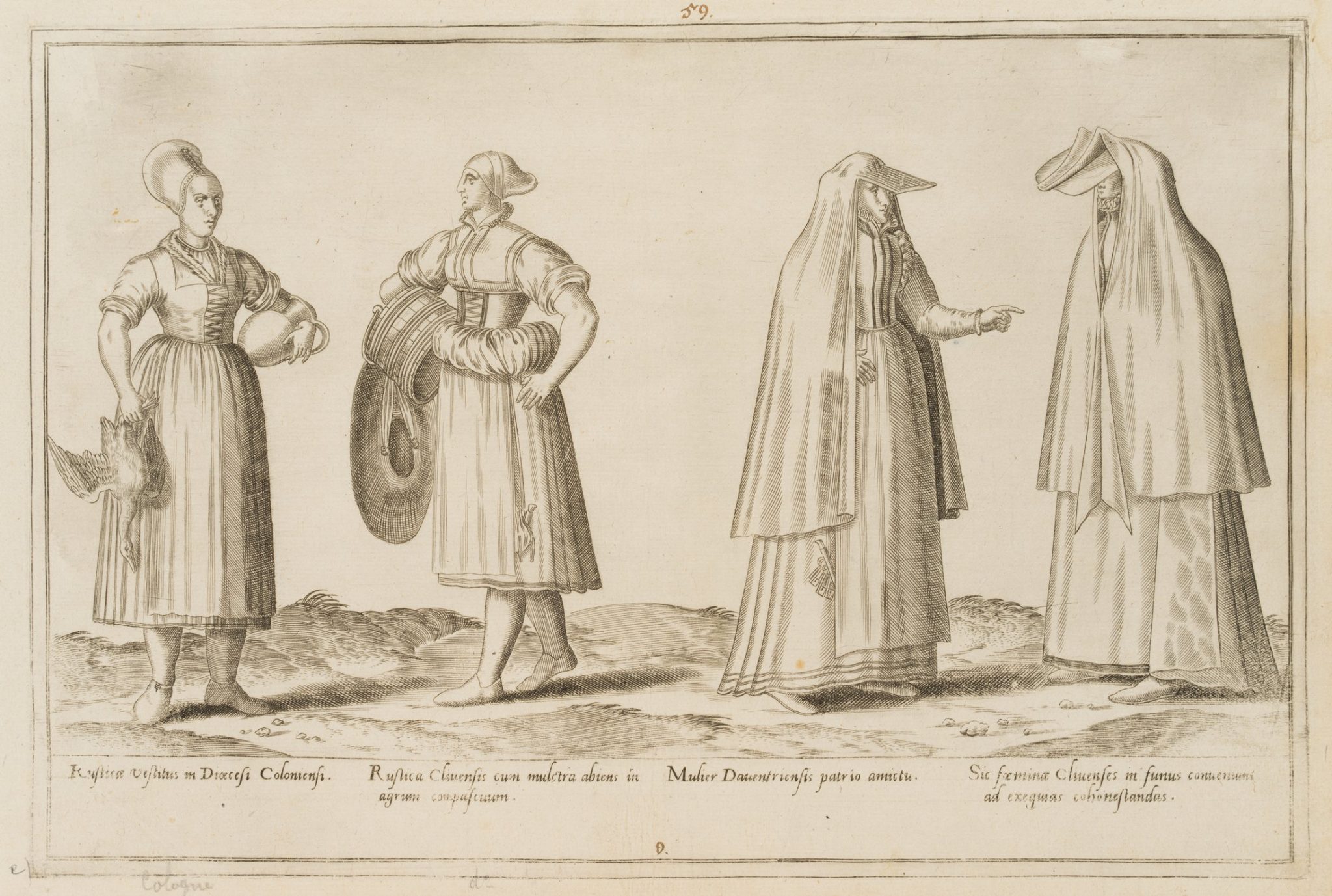 Rustikale Frauenmode und Nonnenhabit