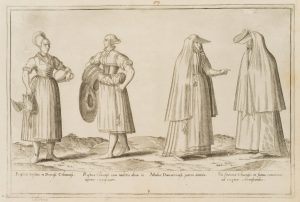 Rustikale Frauenmode und Nonnenhabit