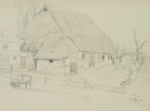 Reetdachhaus mit Holzzaun