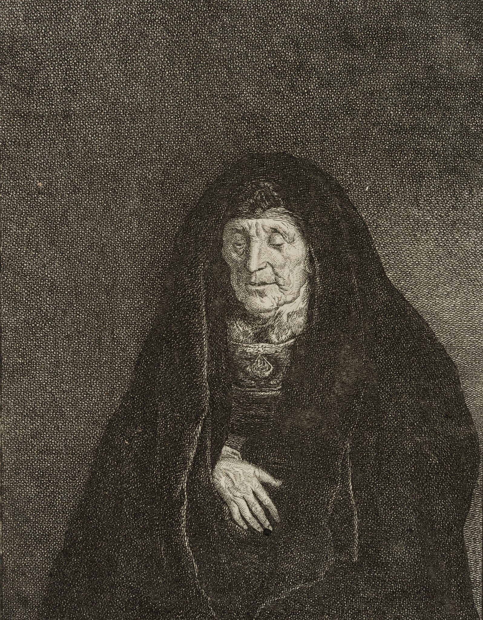 Verschleierte Alte