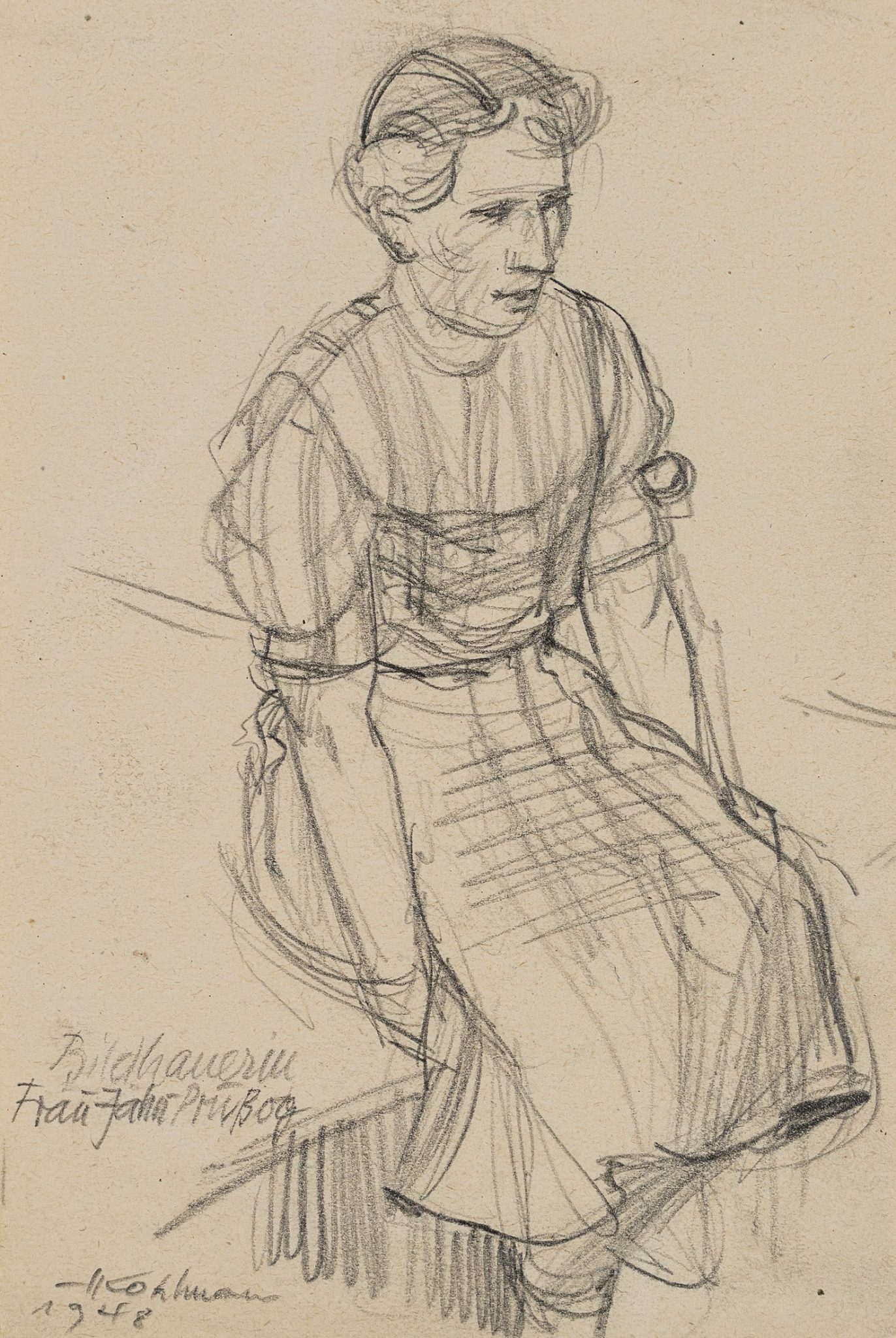 Bildhauerin Lucie Prussog