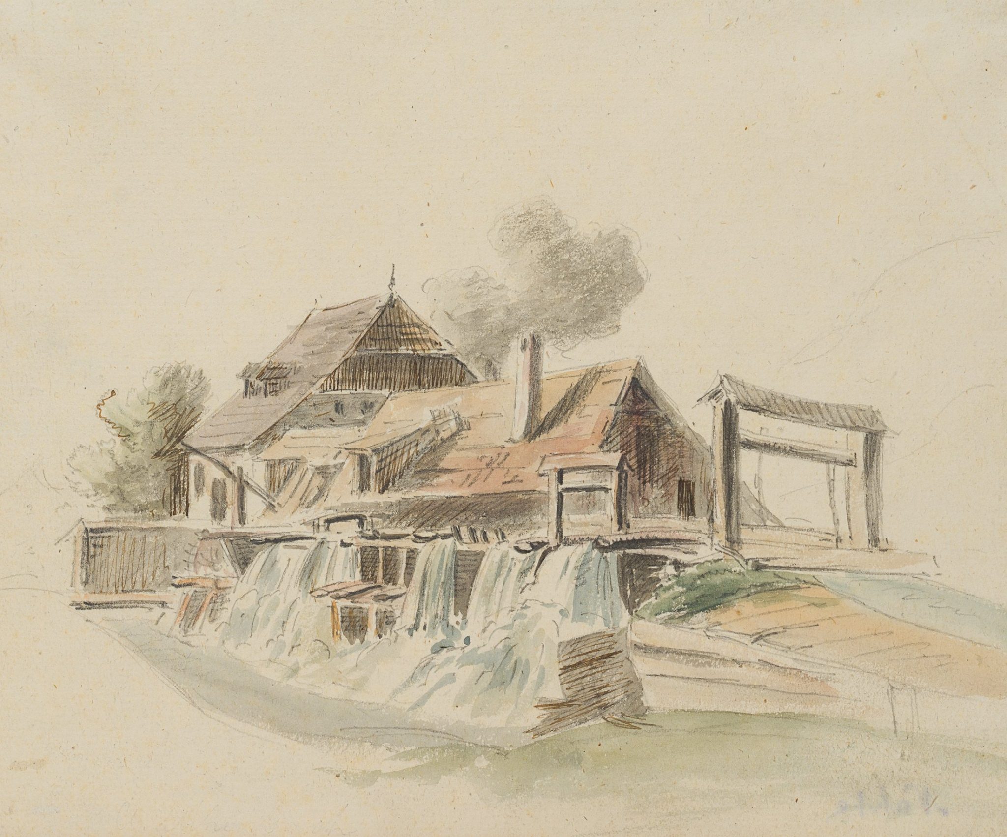 Ansicht einer Mühle
