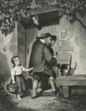 Betrunkener beim Öffnen einer Tür