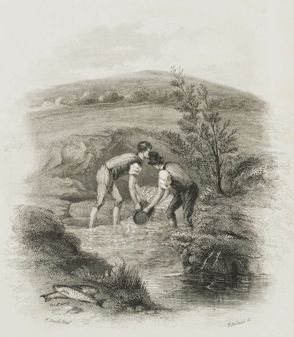 Flusslandschaft mit Wasserschöpfern