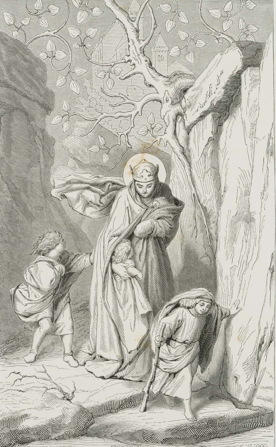 Hl. Elisabeth vertrieben aus Wartburg