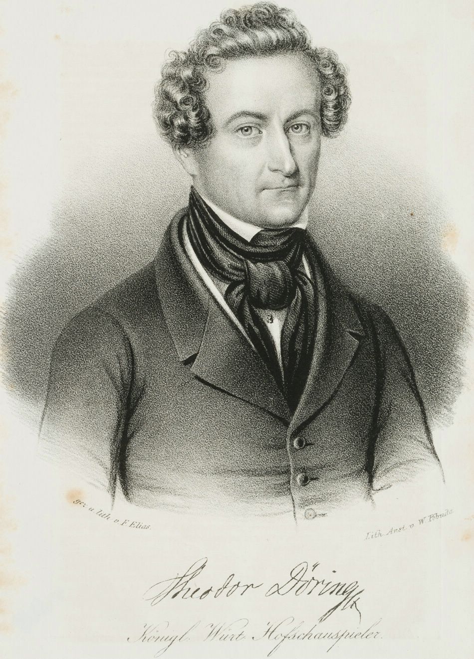 Porträt von Theodor Döring