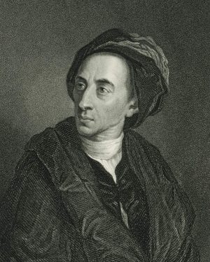 Porträt A. Pope (1688-1744)