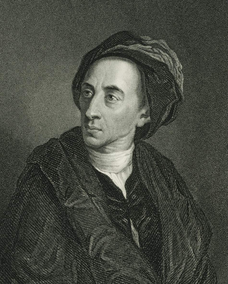 Porträt A. Pope (1688-1744)