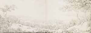 Süddeutsche Landschaft mit See
