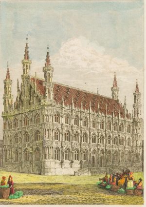 Blick auf Rathaus von Leuven