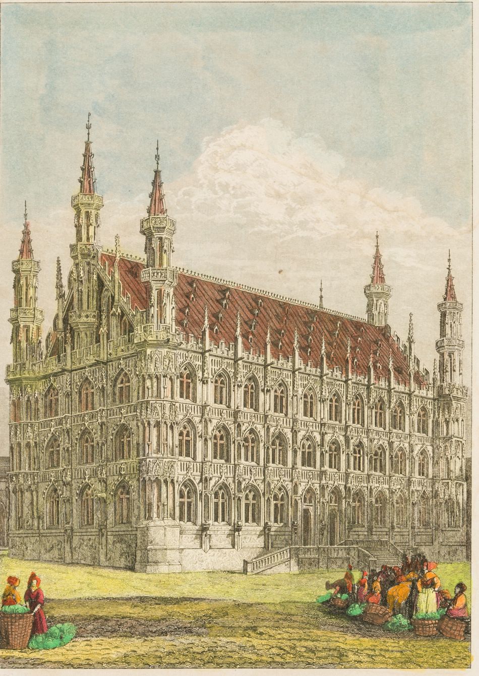 Blick auf Rathaus von Leuven