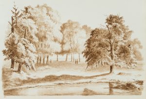 Romantische Parklandschaft