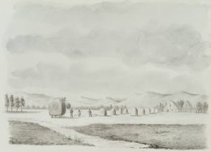 Bauern bei der Heuernte