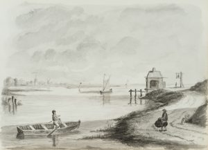 Ruderer an der Nordseeküste