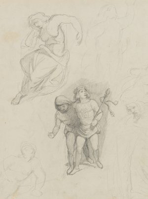 Studienblatt, Junger Prinz, Dante