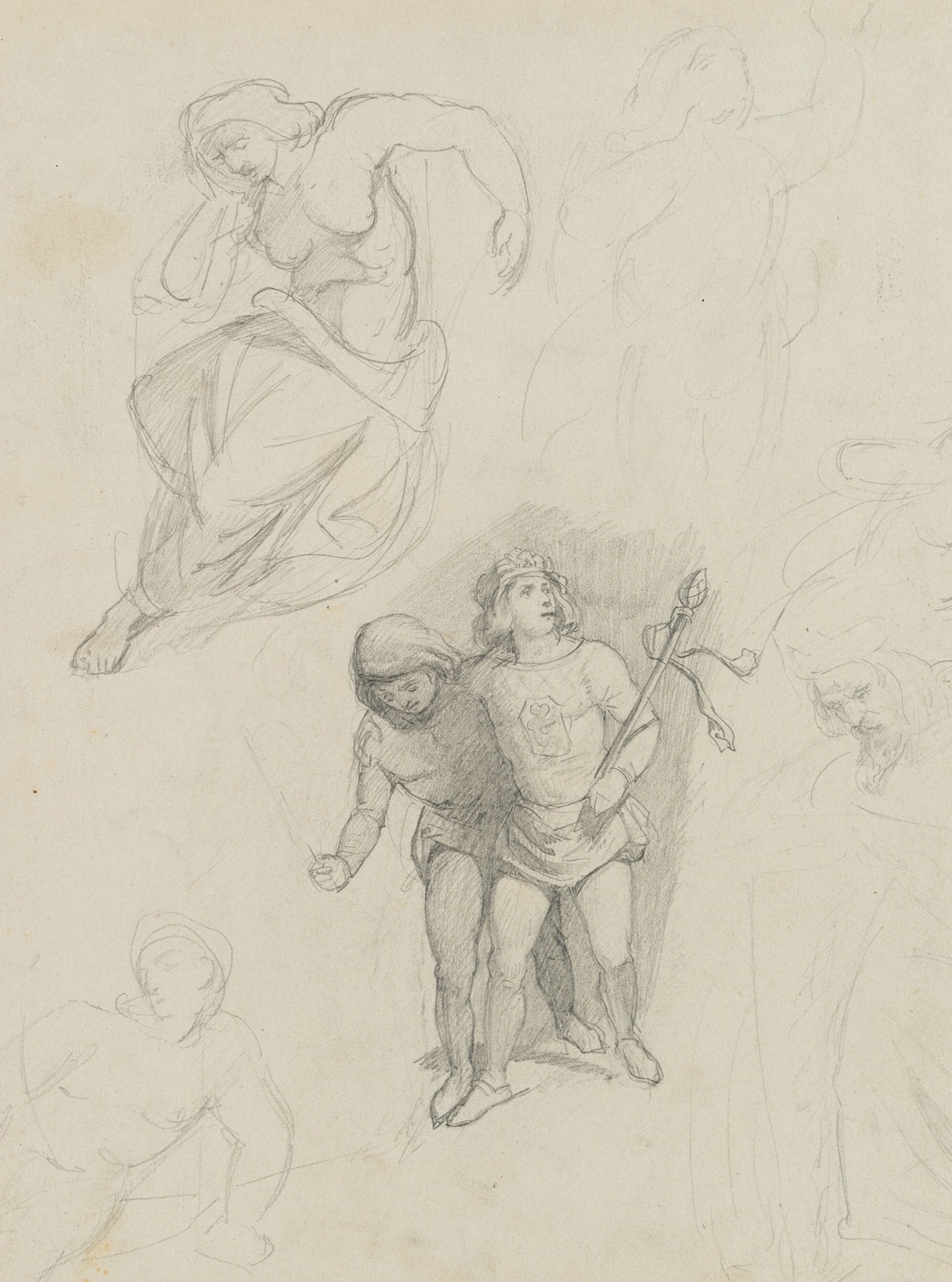 Studienblatt, Junger Prinz, Dante