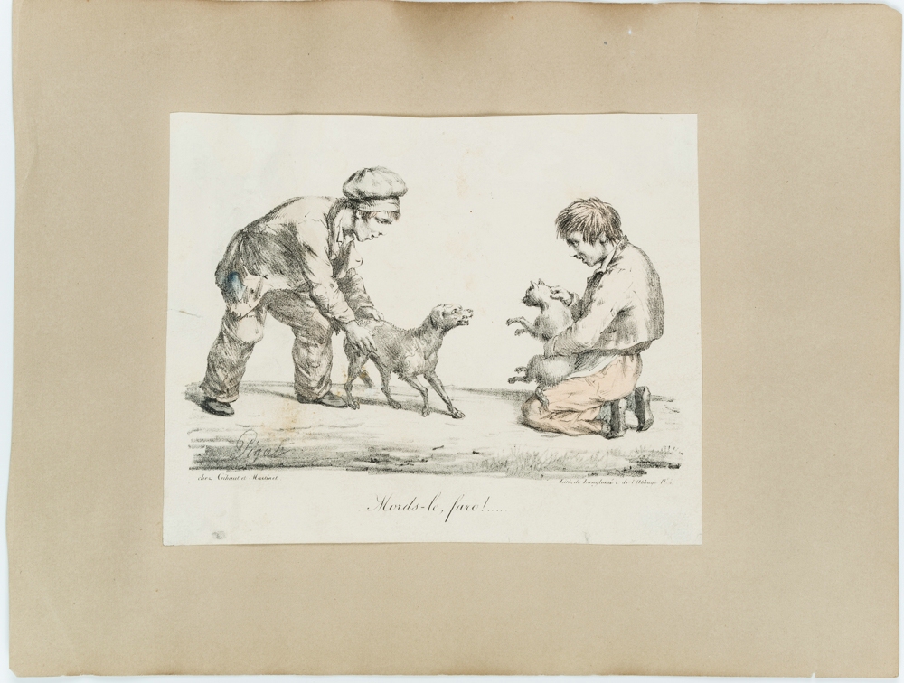 Kinderstreich mit Katze und Hund