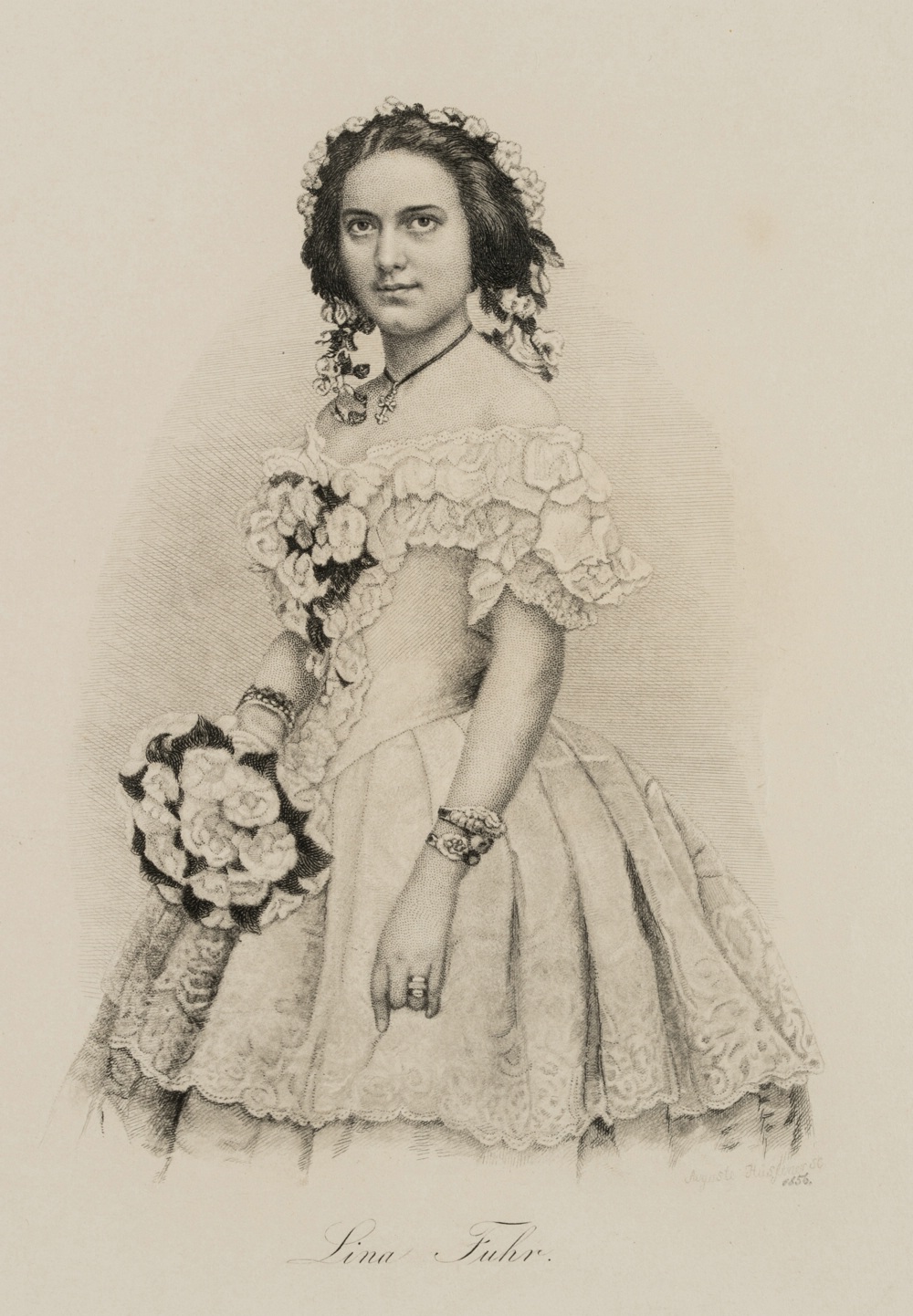Porträt Lina Fuhr (1828-1906)