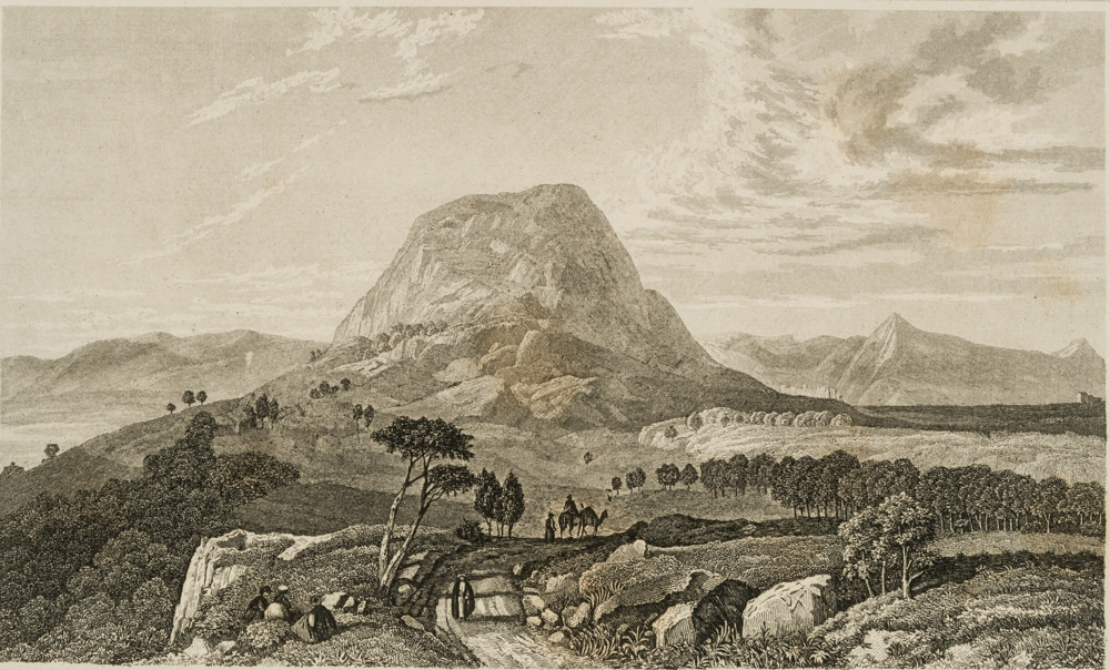 Blick auf den Berg Tabor