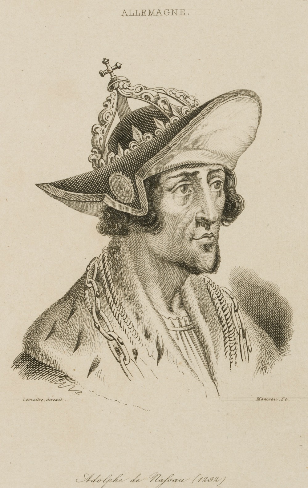 Porträt des Adolf von Nassau, 1292