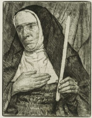 Bildniss einer Nonne mit Kerze