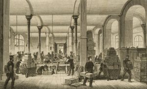 Zeitungspostamt in Leipzig